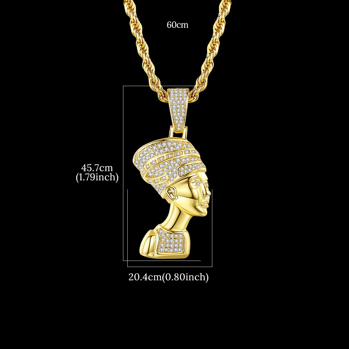 Collier Pendentif Nefertiti